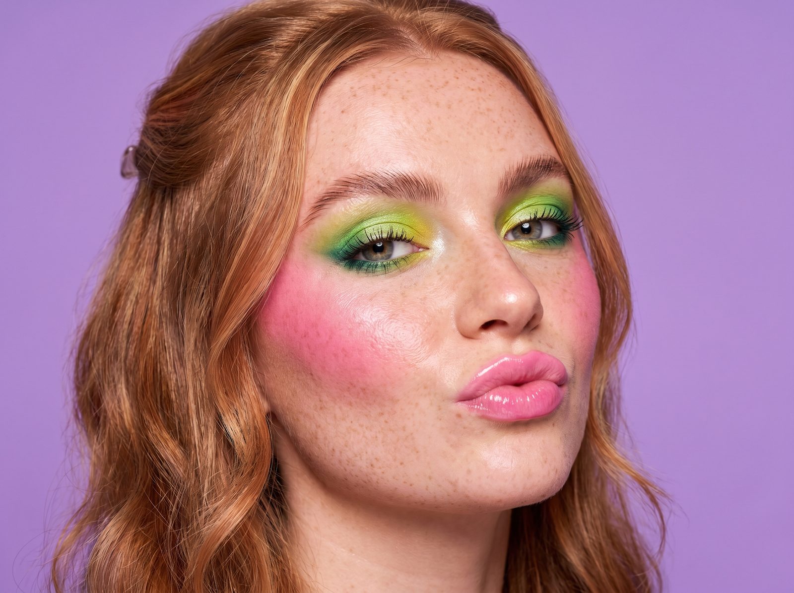 Bold editorial beauty portrait — campaign