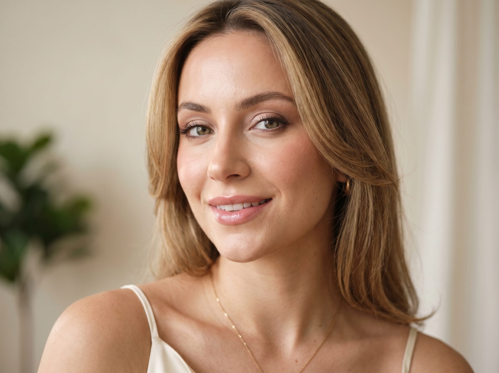 Soft beauty portrait — content creator look